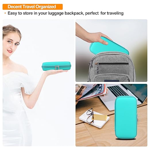 Elonbo Carrying Case for TaddToy/WELLST·G/Beijue/FAMILY POCKET/CCTU/X- JOYKIDS/GREENCREEK/Beico/KAVOYI/GuaiyeyeAP/TEBIYOU Handheld Game Console, Portable Electronic Gaming Player Bag, Green