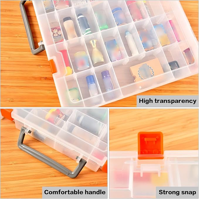 FULLCASE Case Compatible with 5 Surprise for Mini Brands Toys Series 1-4 Mystery Capsule Storage, for Mini Mart Collection Organizer for Collectibles(Case Only) (Multicolor)