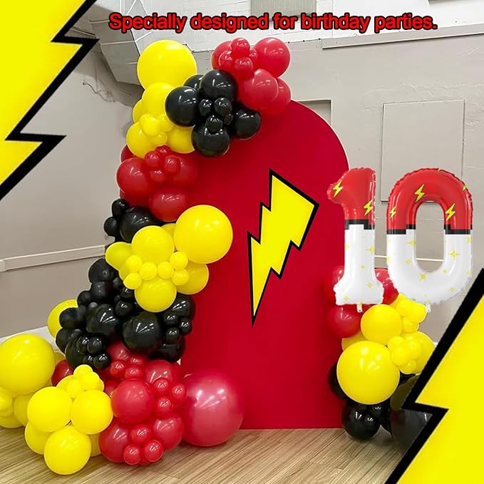 40 Inch Red White Cartoon Theme Number Balloons Large Birthday Party Number Balloons Cartoon Animation for Kids Birthday Party Decoration Supplies (Number 0)