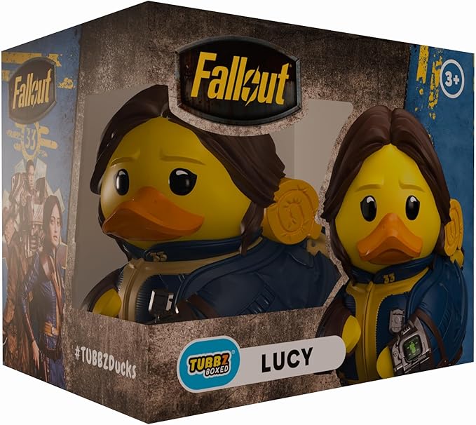 TUBBZ Boxed Edition: Fallout TV - Lucy Maclean Cosplaying Rubber Duck Vinyl Figure – Official Collectible for Fans of Fallout TV