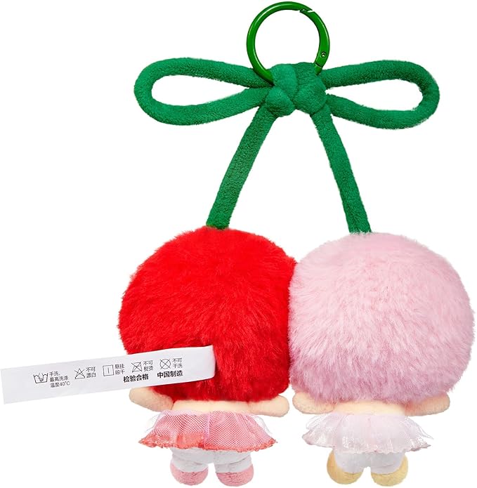 POP MART Crybaby Crying for Love Series-Vinyl Plush Hanging Card (Love You Cherry Much), Toys for Modern Home Decor, Collectible Toy Set for Desk Accessories, 1PC