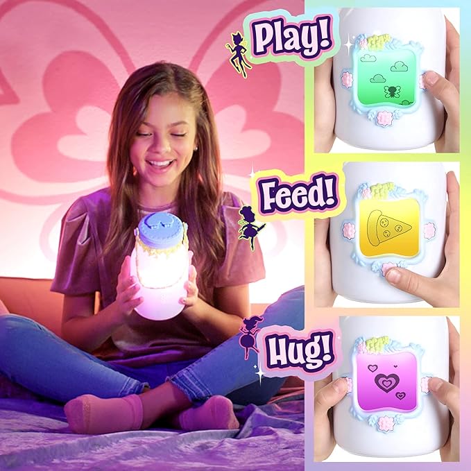 Got2Glow Fairies Got2Glow Fairy Finder - Electronic Fairy Jar Catches 30+ Virtual Fairies - Got to Glow (Blue)