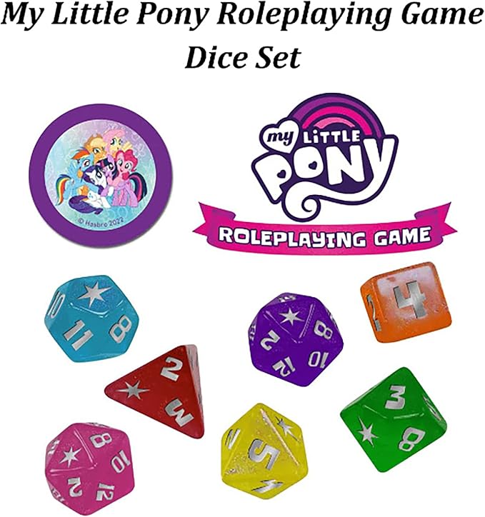 Renegade Games My Little Pony: Roleplaying Game - Dice Set - RPG Accessory, Pink