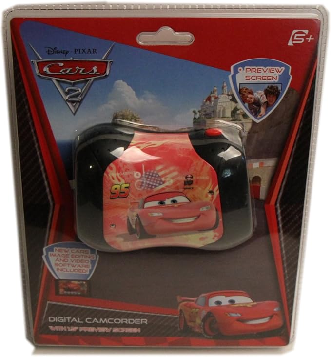 Sakar Disney 39006-RS Cars Camcorder with 1.5-Inch LCD Screen (Red)