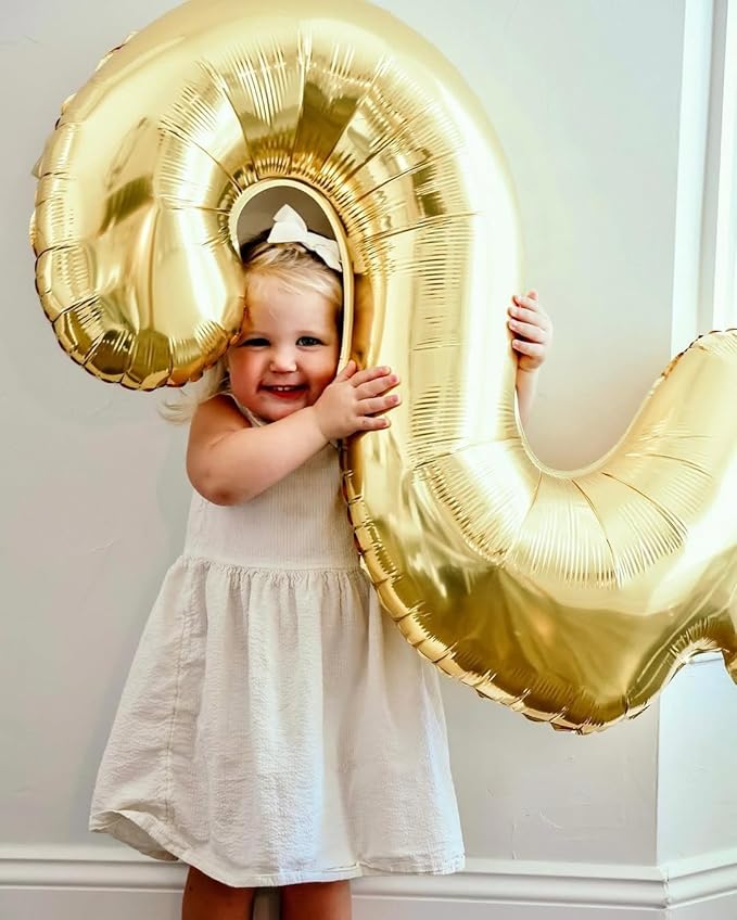 Champagne Gold 8 Balloon, Number Balloons 40 Inch, Light Gold 8th Birthday Decorations for Girls, Birthday Balloons, Light Gold Party Supplies, Number 8 Balloon