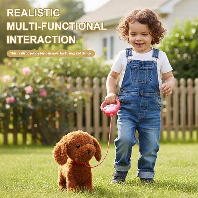 Robot Puppy That Acts Like a Real Puppy, Wuffy Robot Dog, Electronic Interactive Dog with Walking, Barking, Tail Wagging, Wuffy Robotic-Dog with Touch Sensing and Responsive to Touch