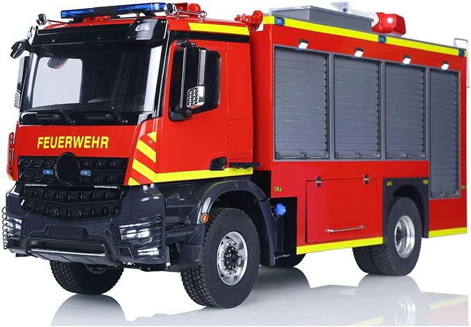 1/14 RTR Electric Model Car 4X4 Metal Axles Gearbox Remote Control Fire Fighting Vehicle Bz Flysky I6S Radio 2Speed Light Sound