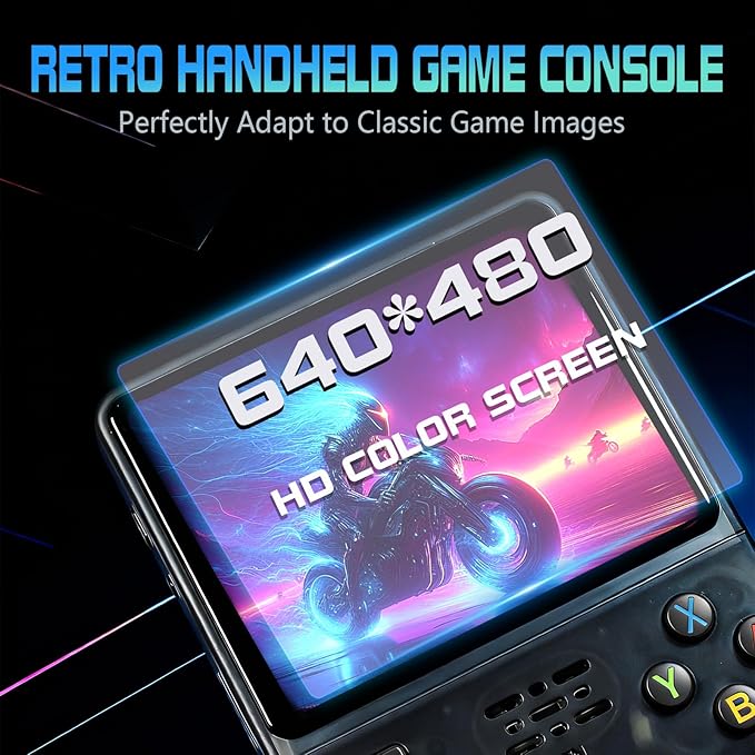R36S Handheld Game Console Retro Gaming Console Portable Handheld Retro Game Console Preloaded with Built-in Games Handheld Emulator Console (64, GB)