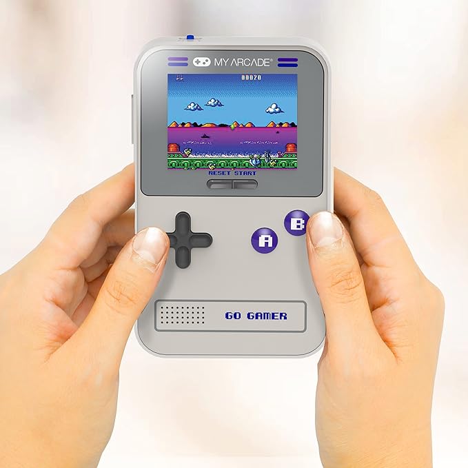 My Arcade Go Gamer Classic-Purple: Portable Electronic Game Console with 300 Games, Full Color 2.5" Screen - Fun for The Entire Family(DGUN-3910)