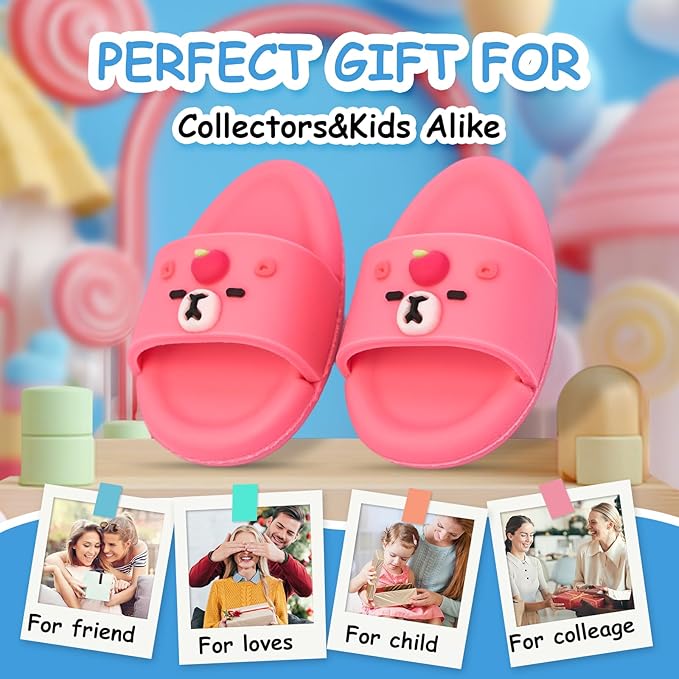 Summer Sandals for Dolls - Blue Open-Toe Slippers, Cute Accessories Easter Gifts for Photography, Display & Collectors Age Limit 15+ Easter Gifts（red）
