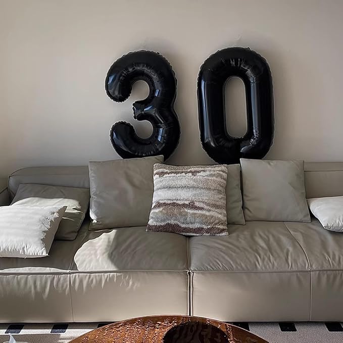 40 Inch Black Number 70 Digital Balloon,Jumbo Mylar Foil Helium Balloon for 70 Balloons for Birthday Party,Wedding Anniversary Party Decorations