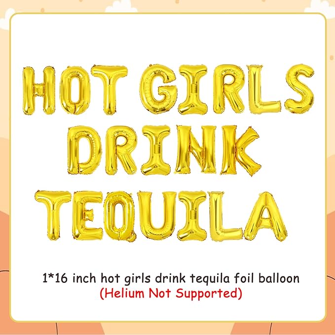 Martini Themed Party Decor Hot Girls Drink Tequila Balloon Banner Tacos and Tequila Party Decor Weenies and Tinis Bachelorette Decor for Fiesta & Mexican Bridal Shower Engagement Party