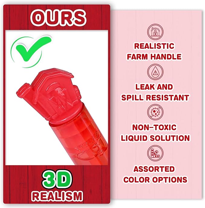 32Pcs Animal Farm Bubbles with Gift Box, Party Favors for Kid, Mini Dog/Horse Bubble Wands Bulk, Birthday Decoration, Pinata Filler, Goody Bag Stuffers Supplies, Carnival Prizes, Classroom Gift Toy