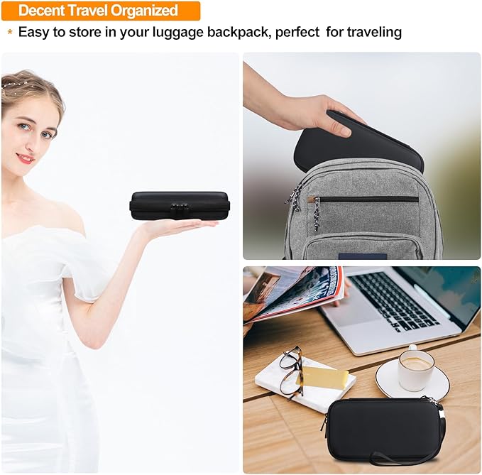 Elonbo Carrying Case for WELLST·G/ TaddToy/ Beijue/ Family Pocket/ CCTU/ X-JOYKIDS/ GREENCREEK/ Beico/ KAVOYI/ GuaiyeyeAP/ TEBIYOU Handheld Game Console, Portable Electronic Gaming Player Bag, Black+