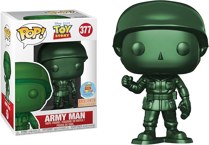 Funko Pop! Disney #377 Toy Story Metallic Army Man (Box Lunch Exclusive/Toy Story Land Grand Opening)