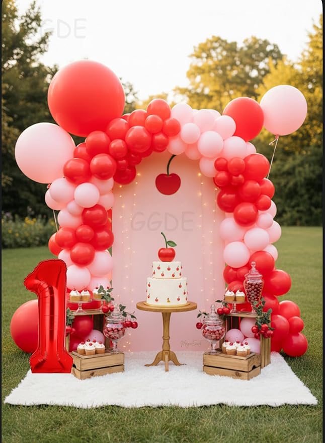40 Inch 1 Red Number Balloons Mylar Foil Helium Digital Balloons Baby Shower 1st Birthday Party Decor Supplies