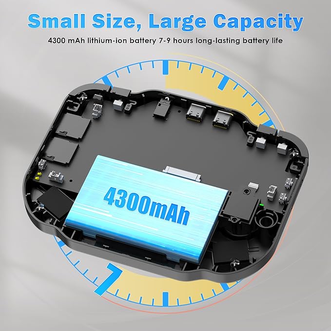 MagicX Zero 40 Retro Handheld Game Console 4.0 Inch IPS Screen Linux System Sunken Dual Joystick Built-in 64G TF Card Handheld Emulator Support 4.2G WiFi Bluetooth TV Output(Black)