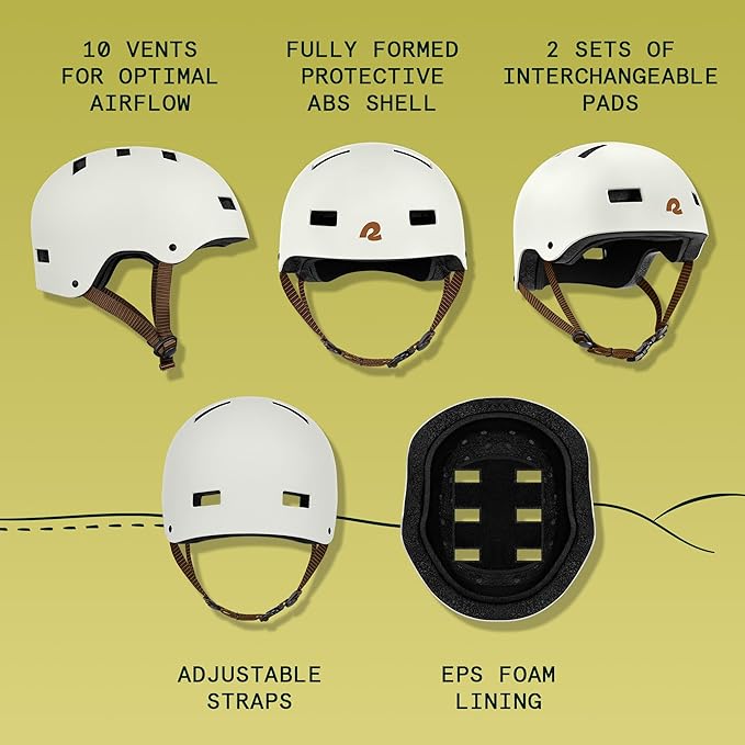 Retrospec Dakota Adult Bike Helmet for Men & Women - Multi-Sport Protection with ABS Shell, EPS Foam, 10 Vents & Removable Washable Padding for BMX, Skating, Scooter and Skate - Helmets for Adults