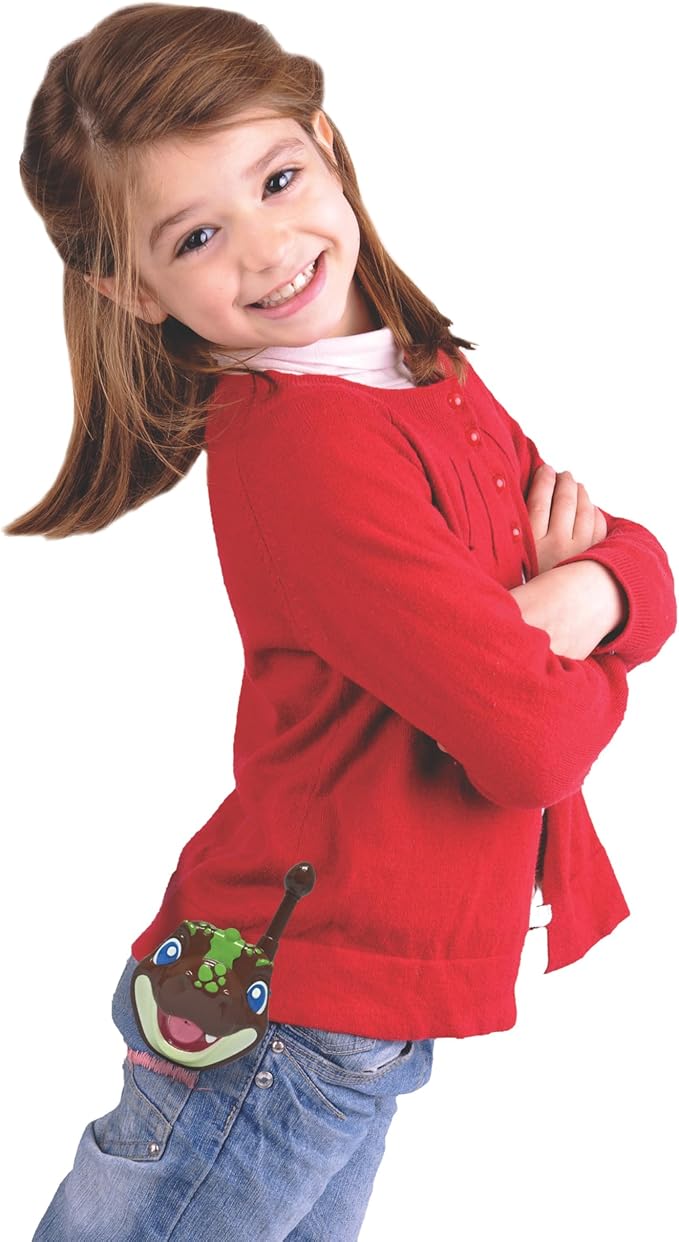 Lexibook, Dinosaur, Dinosaur 3D walkie-talkies, 500m Range, 2 Communication Channels, Belt Clip, Grey/Brown, TW18DINO