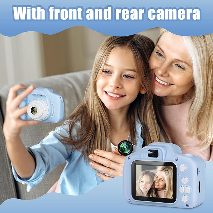 Kids Selfie Camera,Kids Camera for Age 3-12 Toddler HD Digital Video Cameras Portable Children Selfie Camera with 32GB SD Card