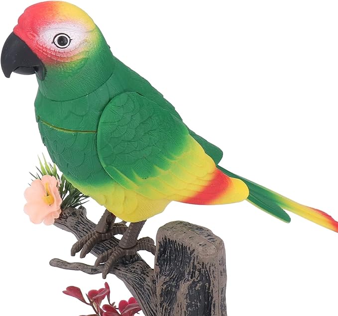 ZJchao Electric Voice Control Parrot Singing Toy for Kids Adults Mimicry Parrot Simulation Toy Entertainment (506H)