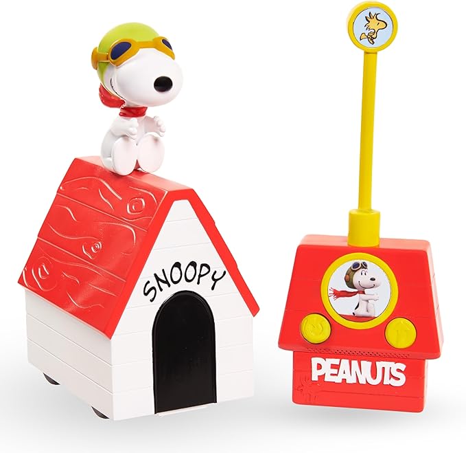 Peanuts Flying Ace Remote Control Toy – Snoopy Doghouse RC Vehicle, Interactive Spins & Drives, for Kids, Boys & Girls Ages 3 and Up, Kids Toys for Ages 3 Up by Just Play