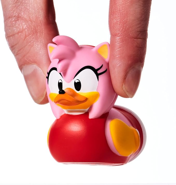 TUBBZ Mini Amy Rose Collectible Vinyl Rubber Duck Figure - Official Sonic The Hedgehog Merchandise - Kids TV, Movies & Video Games