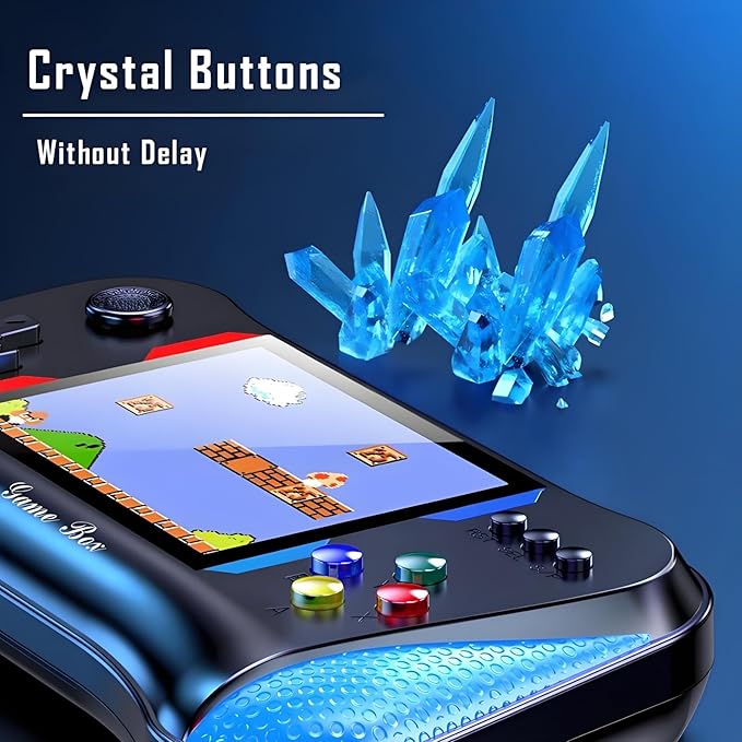 SUP Retro Handheld Game Console, 500 Classic Games, 3.5'' LCD Screen Handheld Video Game Console, Support 2 Players and TV Connection, Perfect for Travel, Great Gifts!