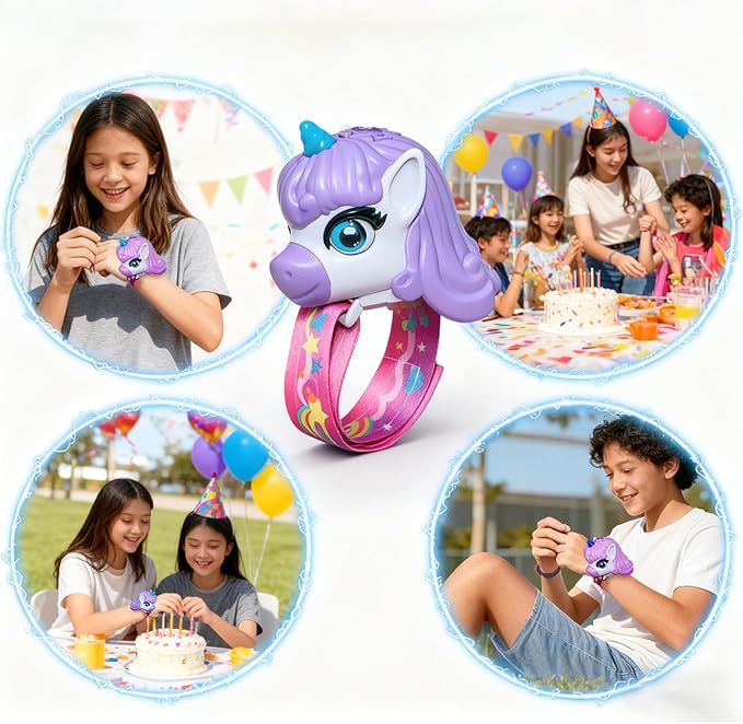 Walkie Talkies for Kids, 2 Pack - Wrist Watch Kids Walkie Talkies, Magical Pony Toddler Walkie-Talkie Toys, 2-Way Radios with Clear Sound, Ideal Gift for Girls & Boys Ages 3-12