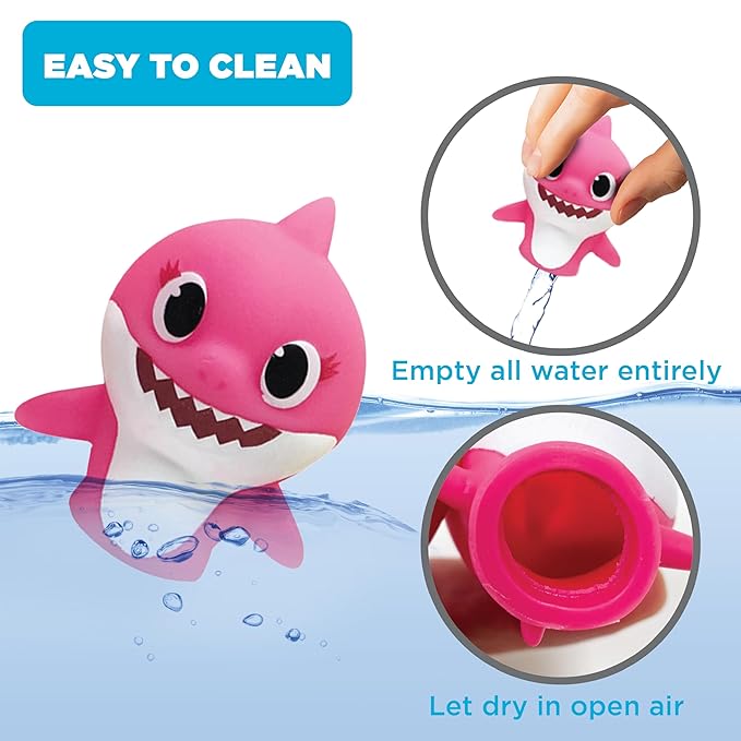 Nickelodeon Baby Shark 10 Pc Finger Puppet Set - Party Favors, Educational Story Time, Floating Pool & Beach Toys