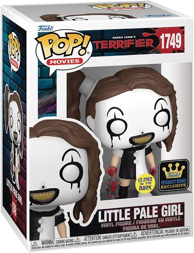POP Funko Movies: Terrifier - Little Pale Girl (Glow-in-The-Dark) Specialty Series Vinyl Figure (Bundled with Compatible Box Protector Case), Multicolor, 3.75 Inches