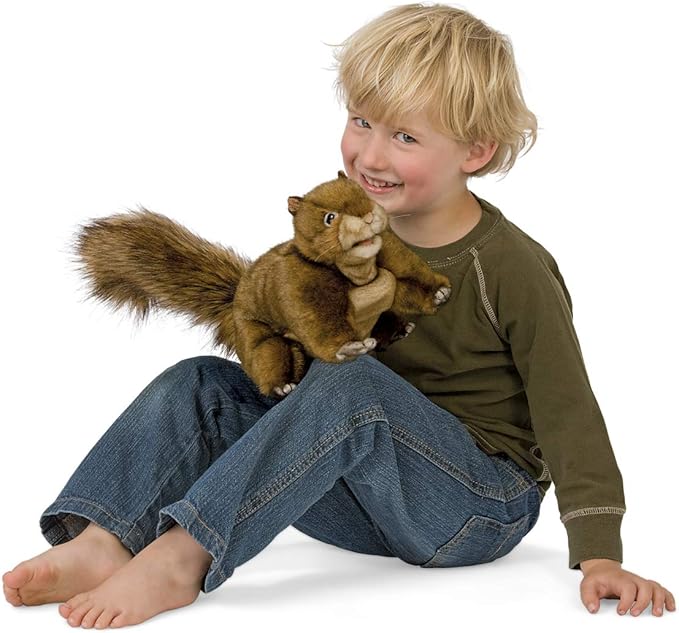 Folkmanis Red Squirrel Hand Puppet, 1 ea