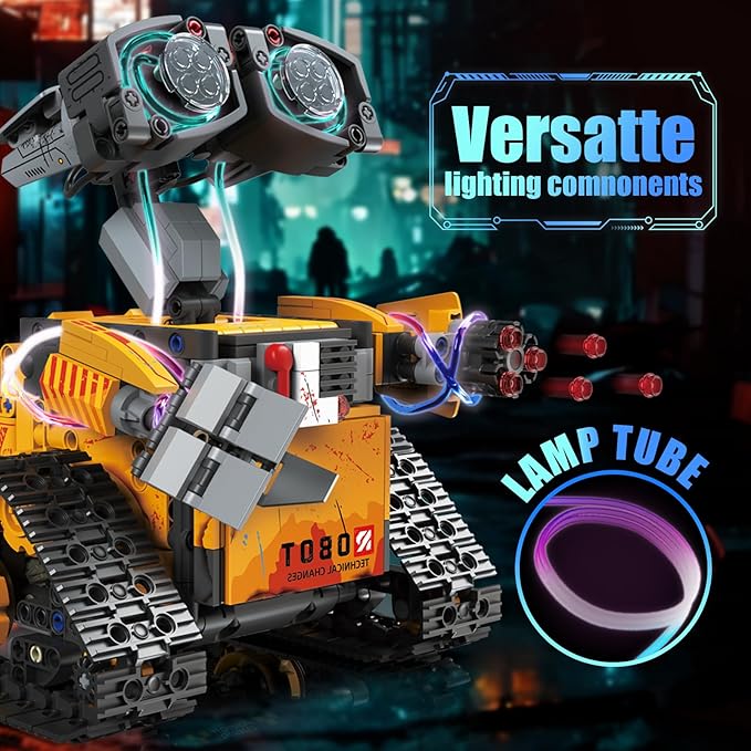 Building Toys STEM Robot Kit，5 in 1 Remote & APP Controlled Building Set，DIY Educational Building Blocks Set ，Educational Gift for Boys Girls Age 6 7 8 9 10 11 12 13 14+ Year Old