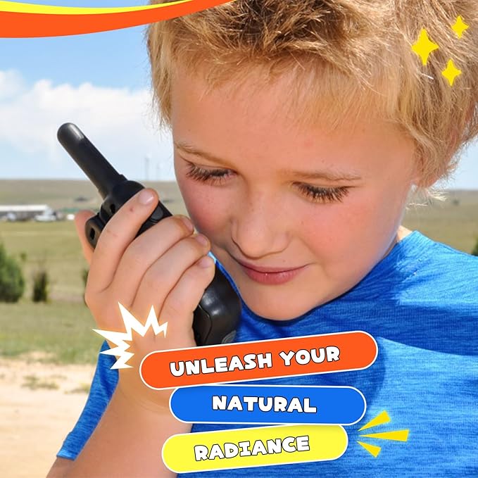 Wishouse Walkie Talkies for Kids,Adults 2 Way Radio Long Range Rechargeable,Toys for 4-12 Year Old Boys Girls with Flashlight USB Charger,Outdoor Family Travel Hiking Camping Games Xmas Birthday Gift