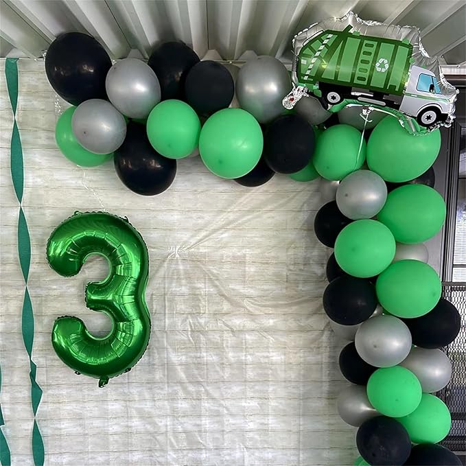 40 Inch Number 9 Balloons for Boys, Dark Green Giant 9th Birthday Party Number Balloon, Emerald Green Self Inflating Foil Balloons for Girls Women Birthday Party Jungle Anniversary Decoration Supplies