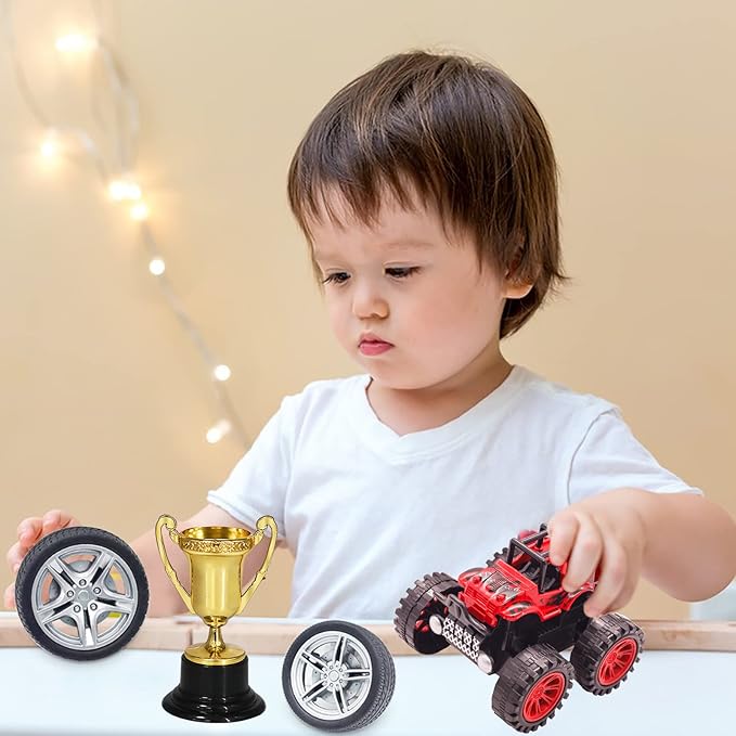 MEMOVAN Trucks Cake Topper Truck Cake Decorations Racing Car Birthday Cake Cupcake Topper Decoration for Boy's Kids Blaze Truck Theme Birthday Supplies Racing Car Party Favors-30pcs