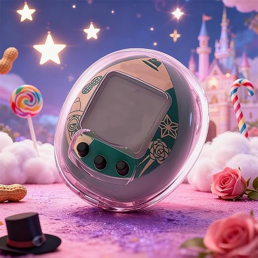 Transparent Cover Case for Tamagotchi Nano, Protective Sleeve Skin PC Protective Cover for Kids, Soft & Shockproof Shell for Tamagotchi Nano Electronic Pet Game Machine (Pink)