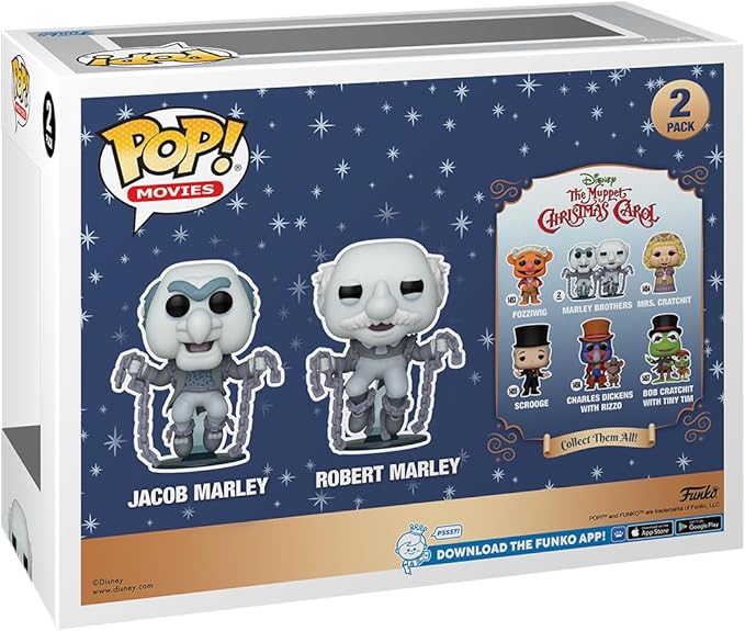 Funko Pop! Movies: The Muppet Christmas Carol - Statler and Waldorf as The Marley Brothers, 2-Pack