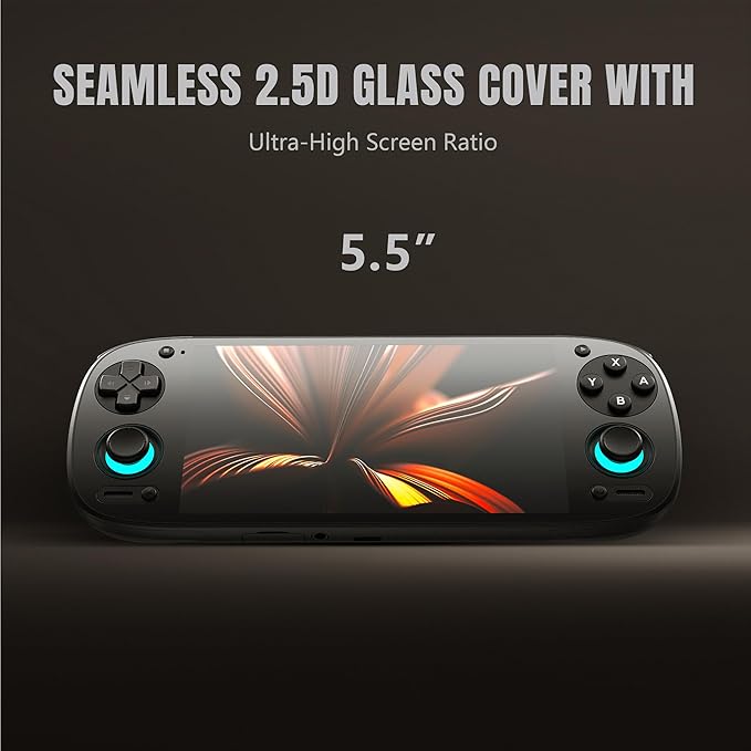 Retroid Pocket 5 Retro Handheld Game Console, 8+128G, 5.5-inch Touchscreen 1080p Portable Android Gaming Handheld with Adreno 650 GPU & WiFi 6/BT5.1, Snapdragon 865 Processor, Android 13 (Black)