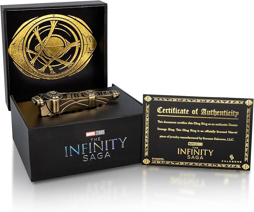 Toynk Marvel Studios Infinity Saga Doctor Strange Sling Ring Official Collectible Replica black