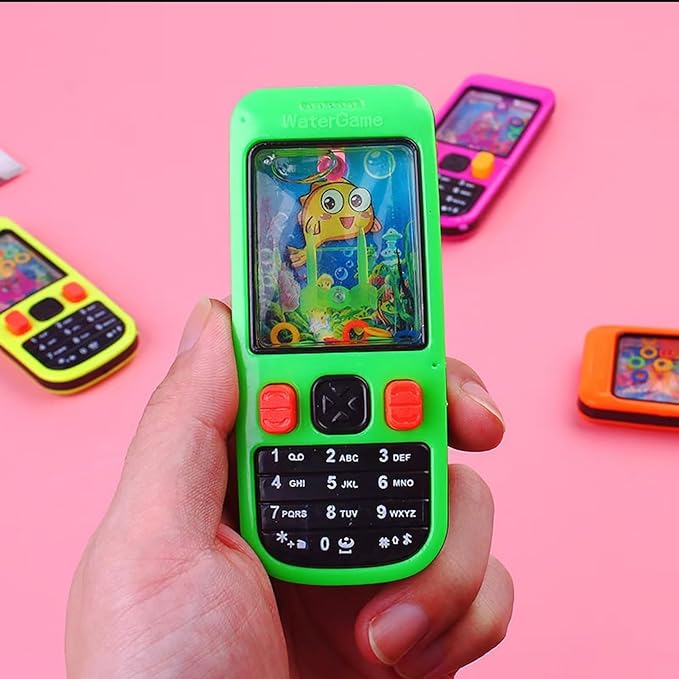 Handheld Water Game, 16 Pack Colorful Handheld Phone Game Water Ring Toss Handheld Game Goodie Bags Stuffers Return Gifts for Kids Birthday Classroom Prize Box Back to School Gift