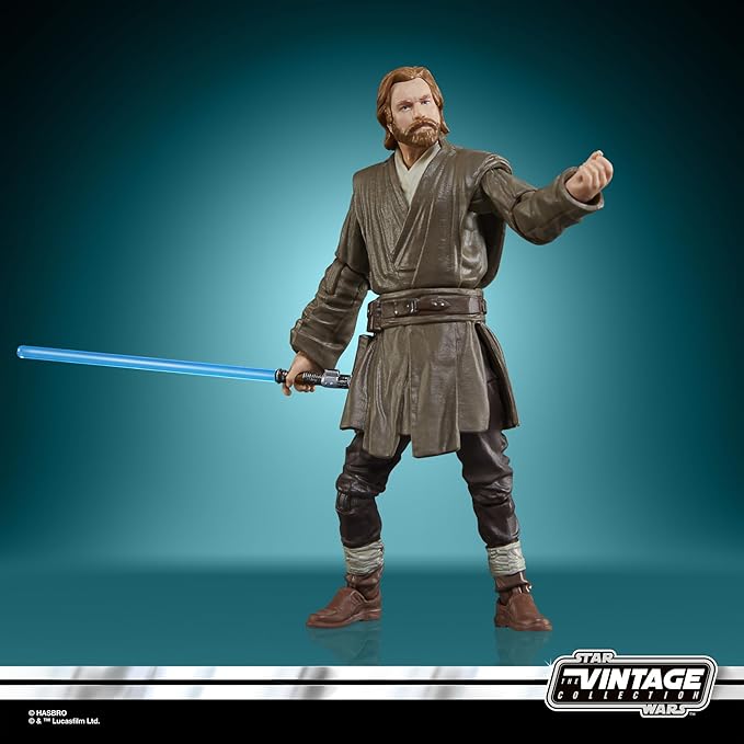 STAR WARS The Vintage Collection Obi-Wan Kenobi (Showdown) & Darth Vader (Showdown), Obi-Wan Kenobi 3.75” Action Figures 2-Pack
