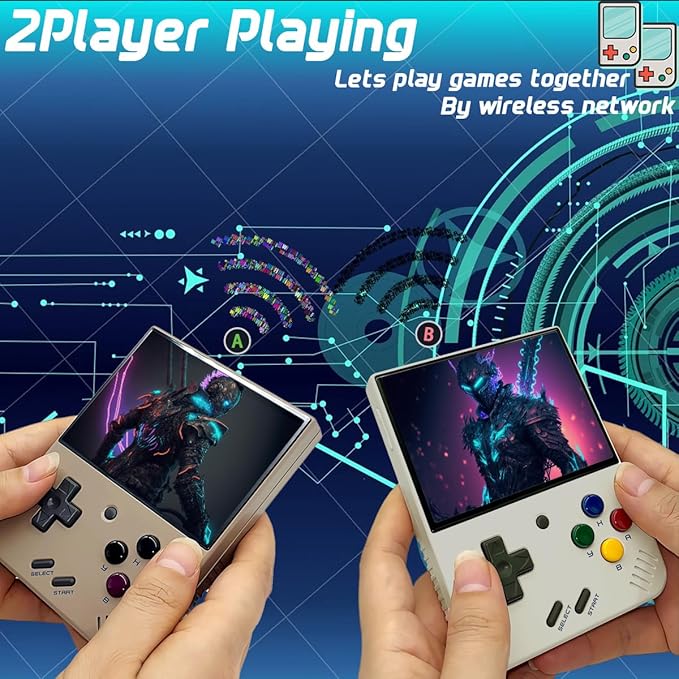 Miyoo Mini Plus Handheld Game Console 3.5-inch 640*480 IPS Screen 3000mAh Miyoo-mini+ with Portable Case White