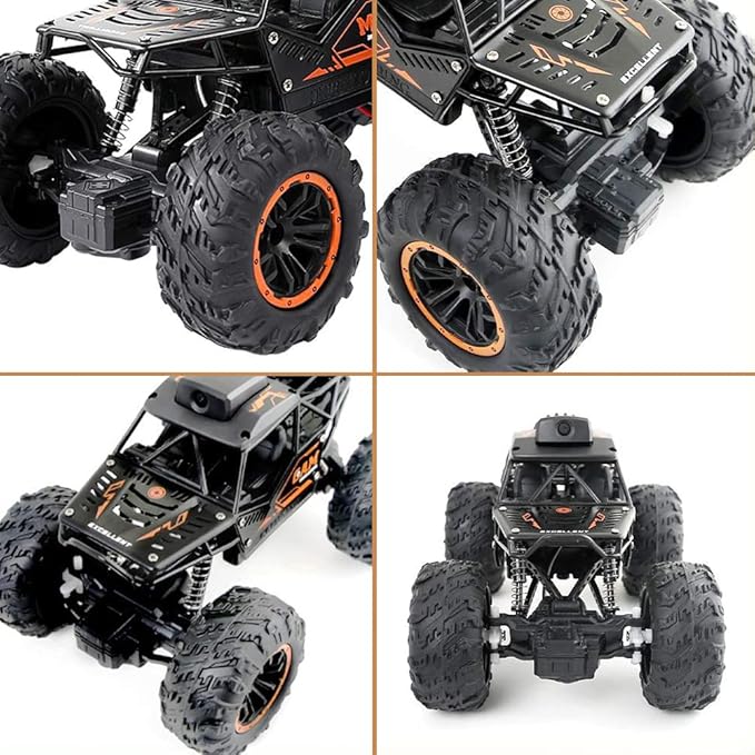 RC Car, 1:18 Remote Control Car with Camera, High Speed Alloy Off Road Truck Fast Racing Vehicle Electric Hobby Toy Car Gift for Boys Kids Teens Adults