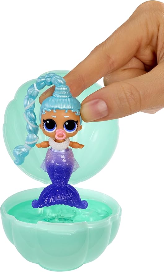 LOL Surprise Mermaids Makeover Magic Baby Sisters with Color-Changing Mermaid Tails and Shell-Inspired Display Ball, Collectible Dolls, Kids Ages 4+ (Pack of 2)