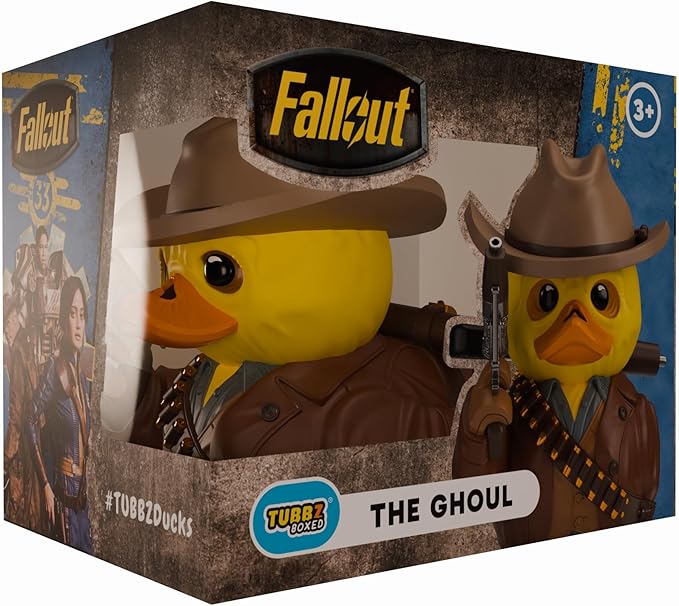 TUBBZ Boxed Edition: Fallout TV - Ghoul Cosplaying Rubber Duck Vinyl Figure – Official Collectible for Fans of Fallout TV