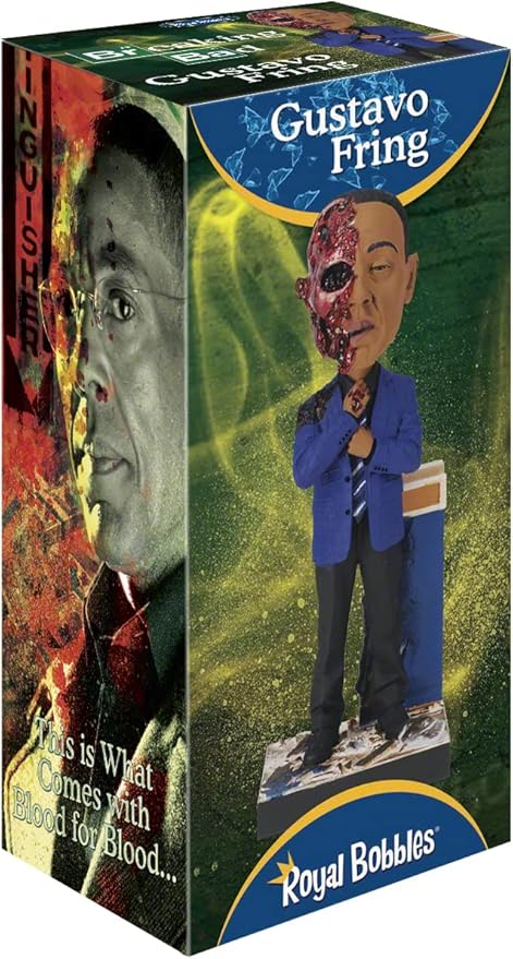 Royal Bobbles Breaking Bad Gus Fring Face Off Collectible Bobblehead Statue