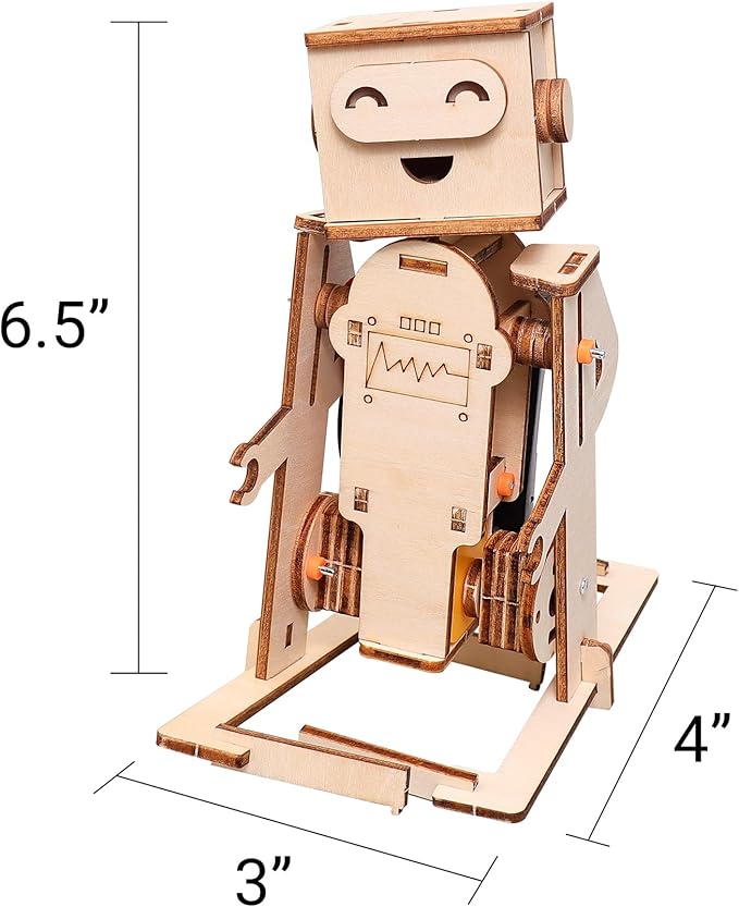 WalkieBot Personalizable DIY Kit, Customizable with Laser-Engraved Name, Personalized Creative Gift