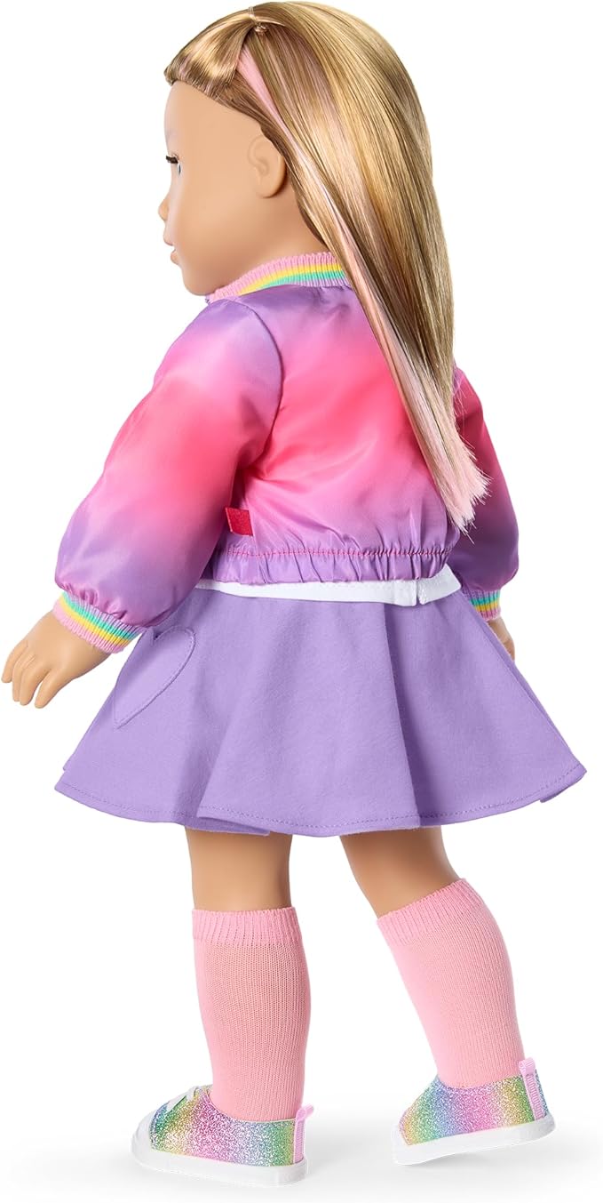 American Girl, Summer McKinny Girl of The Year 2025 Waggy Pup Tails Outfit for 18-inch Dolls, with a t-Shirt, Jacket, Skort, Socks, and Shoes, Ages 6+