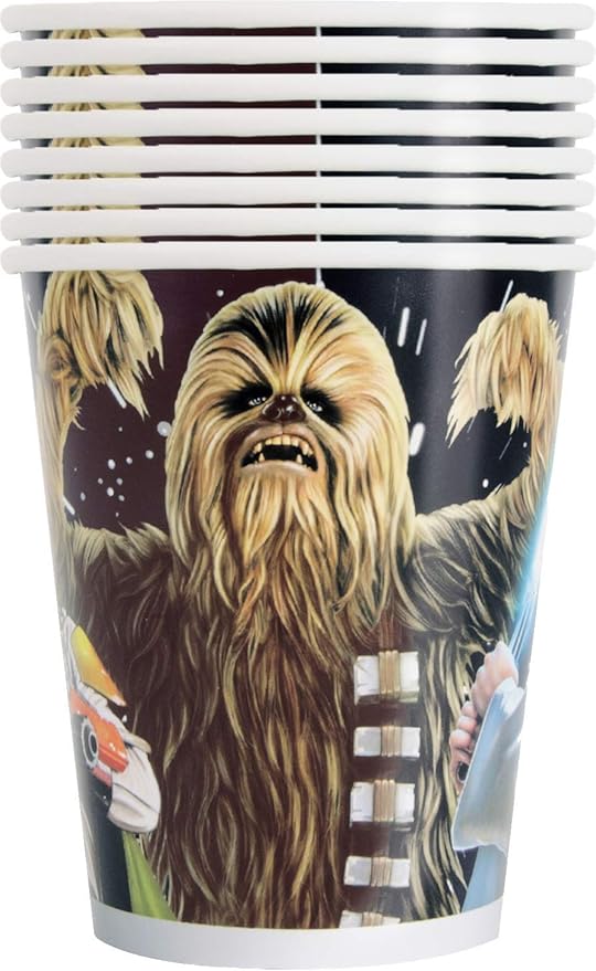 Unique Star Wars Party Supplies Bundle Pack incudes 24 Paper Cups and 6Tattoos
